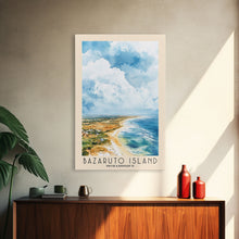 Load image into Gallery viewer, Bazaruto Island, Mozambique Watercolor Beach Print, Vacation Gift, Mozambique Wall Art, Beach Painting, Beach Decor, Beach Painting
