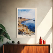 Load image into Gallery viewer, Caldera, Chile Watercolor Print, Vacation Gift, Chile Wall Art, Beach Painting, Beach Decor, Large Wall Art, Wood Frame Art
