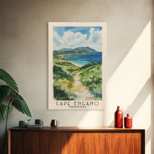 Load image into Gallery viewer, Cape Engano, Philippines Watercolor Beach Print, Vacation Gift, Philippines Wall Art, Beach Painting, Beach Decor, Beach Painting
