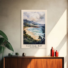 Load image into Gallery viewer, Coffee Bay, South Africa Watercolor Beach Print, Vacation Gift, South Africa Wall Art, Beach Painting, Beach Decor, Beach Painting
