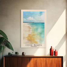 Load image into Gallery viewer, Cove Beach, Bahamas Watercolor Beach Print, Vacation Gift, Bahamas Wall Art, Beach Painting, Beach Decor, Beach Painting
