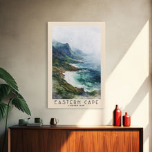 Load image into Gallery viewer, Eastern Cape, Coffee Bay Watercolor Print, Vacation Gift, Coffee Bay Wall Art, Beach Painting, Beach Decor, Large Wall Art, Wood Frame Art
