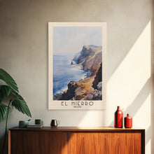 Load image into Gallery viewer, El Hierro, Spain Watercolor Beach Print, Vacation Gift, Spain Wall Art, Beach Painting, Beach Decor, Beach Painting
