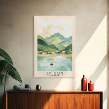 Load image into Gallery viewer, Ly Son, Vietnam Watercolor Print, Vacation Gift, Vietnam Wall Art, Beach Painting, Beach Decor, Beach Or Lakehouse Art
