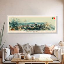 Carregar imagem no visualizador da galeria, Alicante Spain Travel Art, City Art, Framed Canvas Print or Metal Wall Art, Europe Travel Poster, Panoramic Wall Art, Extra Wide Wall Art
