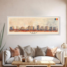 Carregar imagem no visualizador da galeria, Arad Romania Travel Art, City Art, Framed Canvas Print or Metal Wall Art, Europe Travel Poster, Panoramic Wall Art, Extra Wide Wall Art
