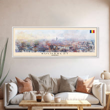 Carregar imagem no visualizador da galeria, Bryansk Russia Wall Art, Panoramic Travel Poster, Panoramic Framed Canvas Print, City Wall Art, Wall Hanging Home Decor, Travel Art

