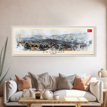 Load image into Gallery viewer, Erzurum Turkey Travel Print Wall Art, Panoramic City Art, Travel Art, Wall Decor, Vacation Gift, Framed Canvas Print Or Metal Art
