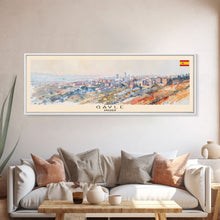 Load image into Gallery viewer, Gaziantep Turkey Wall Art, Panoramic Travel Poster, Panoramic Framed Canvas Print, City Wall Art, Wall Hanging Home Decor, Travel Art
