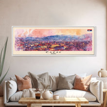 Carregar imagem no visualizador da galeria, Čačak Serbia Wall Art, Panoramic Travel Poster, Panoramic Framed Canvas Print, City Wall Art, Wall Hanging Home Decor, Travel Art
