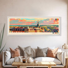 Carregar imagem no visualizador da galeria, Arad Romania Travel Art, City Art, Framed Canvas Print or Metal Wall Art, Europe Travel Poster, Panoramic Wall Art, Extra Wide Wall Art

