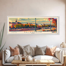 Carregar imagem no visualizador da galeria, Balashikha Russia Travel Art, City Art, Framed Canvas Print or Metal Wall Art, Europe Travel Poster, Panoramic Wall Art, Extra Wide Wall Art
