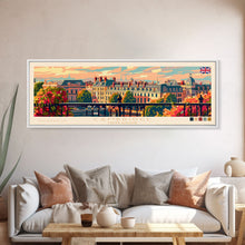 Carregar imagem no visualizador da galeria, Cambridge United Kingdom Travel Print Wall Art, Panoramic City Art, Travel Art, Wall Decor, Vacation Gift, Framed Canvas Print Or Metal Art
