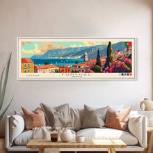 Cargar imagen en el visor de la galería, Funchal Portugal Travel Print Wall Art, Panoramic City Art, Travel Art, Wall Decor, Vacation Gift, Framed Canvas Print Or Metal Art
