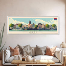 Carregar imagem no visualizador da galeria, Bremen Germany Wall Art, Panoramic Travel Poster, Panoramic Framed Canvas Print, City Wall Art, Wall Hanging Home Decor, Travel Art
