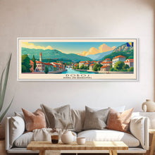 Load image into Gallery viewer, Doboj Bosnia Travel Print Wall Art, Panoramic City Art, Travel Art, Wall Decor, Vacation Gift, Framed Canvas Print Or Metal Art
