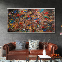 Carregar imagem no visualizador da galeria, Beautiful Jackson Pollock Inspired Canvas Prrint, Abstract Wall Art Painting Original Modern Home Décor, Large Canvas Wall Art, Splatter
