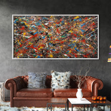 Cargar imagen en el visor de la galería, Cool Wall Art, Abstract Canvas Print, Modern Wall Decor, Jackson Pollock Style Wall Art, Abstract Decor, Abstract Expressionism
