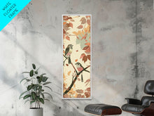Cargar imagen en el visor de la galería, Charming Small Birds On Autumn Branches For Cozy Fall-Themed Wall Art Japanese Style Framed Canvas Print
