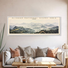 Carregar imagem no visualizador da galeria, Alishan National Scenic Area Travel Poster Print, Framed Canvas Print, Taiwan Travel Art, Wood Framed Art, Wall Hanging, Home Decor
