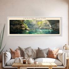 Cargar imagen en el visor de la galería, Cenote Suytun Travel Poster Print, Framed Canvas Wall Art, Metal Wall Art, COUNTRY art, Gift For Him, Travel Wall Art, Travel Lover Gift

