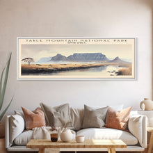 Carregar imagem no visualizador da galeria, Table Mountain Travel Print Wall Art, Travel Poster Print, Retro Style COUNTRY Home Decor, Wall Hanging, Travel Gift Idea, Unique Metal Art
