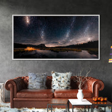 Cargar imagen en el visor de la galería, Stars Night Sky Galaxy River Lake Landscape Fine Art Print, Wall Art Print, Wall Décor, Wall Poster
