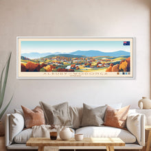 Carregar imagem no visualizador da galeria, Alexandria, Egypt Panoramic Travel Poster Canvas Print, Alexandria, Egypt Painting, Egypt Art, Alexandria Panoramic Travel Art, Travel Painting
