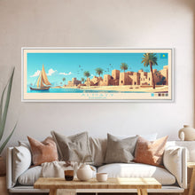 Carregar imagem no visualizador da galeria, Almaty, Kazakhstan Panoramic Travel Poster Canvas Print, Almaty, Kazakhstan Painting, Kazakhstan Art, Almaty Panoramic Travel Art, Travel Painting
