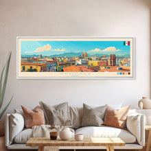 Carregar imagem no visualizador da galeria, Apodaca, Mexico Panoramic Travel Poster Canvas Print, Apodaca, Mexico Painting, Mexico Art, Apodaca Panoramic Travel Art, Travel Painting
