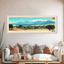 Carregar imagem no visualizador da galeria, Arba Minch, Ethiopia Panoramic Travel Poster Canvas Print, Arba Minch, Ethiopia Painting, Ethiopia Art, Arba Minch Travel Art, Living Room Painting
