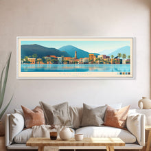Carregar imagem no visualizador da galeria, Bailundo, Angola Panoramic Travel Poster Canvas Print, Bailundo, Angola Painting, Angola Art, Bailundo Panoramic Travel Art, Travel Painting
