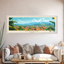Load image into Gallery viewer, Bertoua, Cameroon Travel Poster Panoramic Canvas Print, Bertoua, Cameroon Painting, Cameroon Art, Bertoua Travel Art, Guest Room Painting
