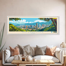 Carregar imagem no visualizador da galeria, Bucaramanga, Colombia Panoramic Travel Poster Canvas Print, Bucaramanga, Colombia Painting, Colombia Art, Bucaramanga Travel Art, Guest Room Painting
