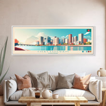 Cargar imagen en el visor de la galería, Chattogram, Bangladesh Travel Poster Panoramic Canvas Print, Chattogram, Bangladesh Painting, Bangladesh Art, Chattogram Travel Art, Guest Room Painting

