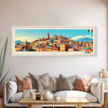 Cargar imagen en el visor de la galería, Chihuahua, Mexico Panoramic Travel Poster Canvas Print, Chihuahua, Mexico Painting, Mexico Art, Chihuahua Panoramic Travel Art, Travel Painting
