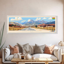 Cargar imagen en el visor de la galería, Colcapirhua, Bolivia Travel Poster Panoramic Canvas Print, Colcapirhua, Bolivia Painting, Bolivia Art, Colcapirhua Travel Art, Guest Room Painting
