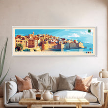 Cargar imagen en el visor de la galería, Constantine, Algeria Panoramic Travel Poster Canvas Print, Constantine, Algeria Painting, Algeria Art, Constantine Panoramic Travel Art, Travel Painting
