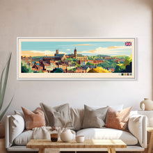 Load image into Gallery viewer, Durban, South Africa Panoramic Travel Poster Canvas Print, Durban, South Africa Painting, South Africa Art, Durban Travel Art, Living Room Painting
