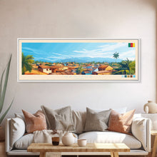 Load image into Gallery viewer, Garoua, Cameroon Travel Poster Panoramic Canvas Print, Garoua, Cameroon Painting, Cameroon Art, Garoua Travel Art, Guest Room Painting
