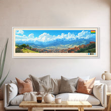Load image into Gallery viewer, Montero, Bolivia Panoramic Travel Poster Canvas Print, Montero, Bolivia Painting, Bolivia Art, Montero Travel Art, Guest Room Painting
