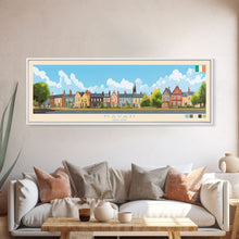 Load image into Gallery viewer, Navan, Ireland Travel Poster Panoramic Canvas Print, Navan, Ireland Painting, Ireland Art, Navan Travel Art, Guest Room Painting
