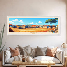 Load image into Gallery viewer, Ruiru, Kenya Panoramic Travel Poster Canvas Print, Ruiru, Kenya Painting, Kenya Art, Ruiru Travel Art, Living Room Painting
