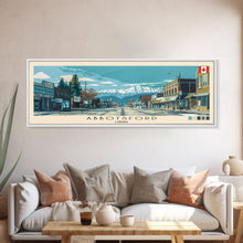 Carregar imagem no visualizador da galeria, Abbotsford, Canada Panoramic Canvas Print, Abbotsford, Canada Painting, Canada Art, Abbotsford Travel Poster, Travel Art, Guest Room Painting
