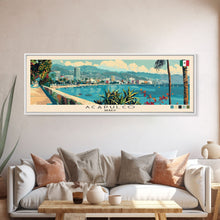 Carregar imagem no visualizador da galeria, Acapulco, Mexico Panoramic Canvas Print, Acapulco, Mexico Painting, Mexico Art, Acapulco Travel Poster, Travel Art, Guest Room Painting
