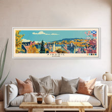 Carregar imagem no visualizador da galeria, Airdrie, Scotland Panoramic Canvas Print, Airdrie, Scotland Painting, Scotland Art, Airdrie Travel Poster, Travel Art, Living Room Painting

