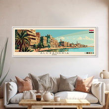 Carregar imagem no visualizador da galeria, Alexandria, Egypt Panoramic Canvas Print, Alexandria, Egypt Painting, Egypt Art, Alexandria Travel Poster, Travel Art, Guest Room Painting
