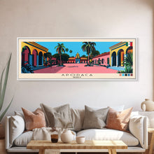 Carregar imagem no visualizador da galeria, Apodaca, Mexico Panoramic Canvas Print, Apodaca, Mexico Painting, Mexico Art, Apodaca Travel Poster, Travel Art, Vacation Gift
