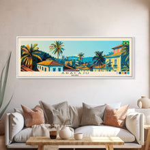 Carregar imagem no visualizador da galeria, Aracaju, Brazil Panoramic Canvas Print, Aracaju, Brazil Painting, Brazil Art, Aracaju Travel Poster, Travel Art, Living Room Painting
