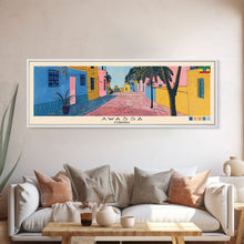 Carregar imagem no visualizador da galeria, Awassa, Ethiopia Panoramic Canvas Print, Awassa, Ethiopia Painting, Ethiopia Art, Awassa Travel Poster, Travel Art, Living Room Painting
